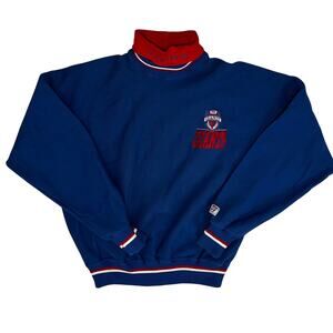 Vintage 90’s NFL Giants Turtleneck Pullover Sweatshirt Blue Men’s L Made In USA